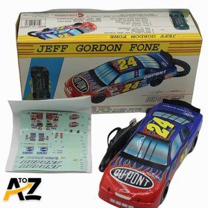 NASCAR JEFF GORDON 24 DUPONT FONE PHONE 9"X3.5" W/ OG Box Columbia Stickers